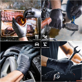 Promedix P durable nitrile gloves for industrial auto and home use