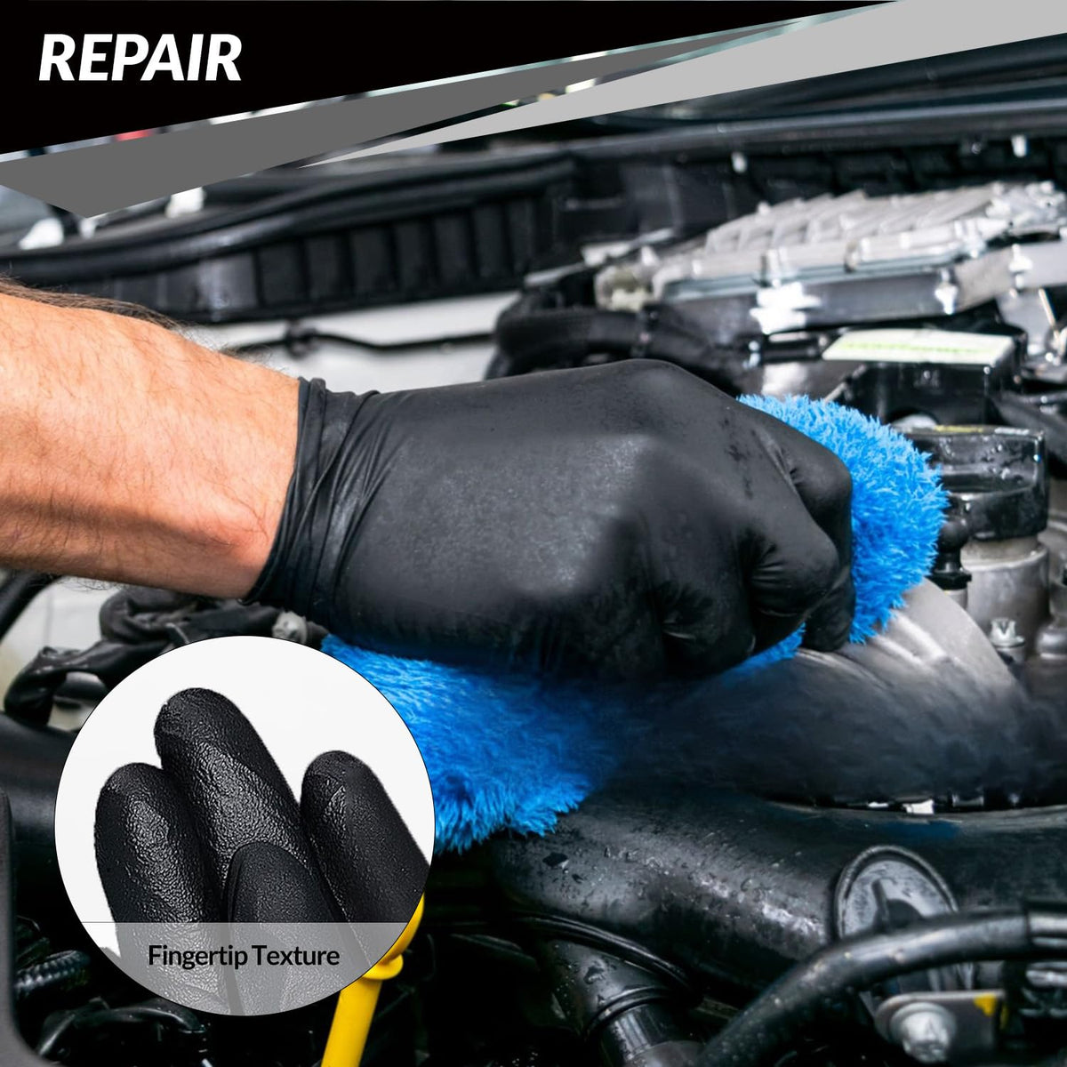 PROMEDIX P gloves with textured fingertips for precise control in wet conditions.