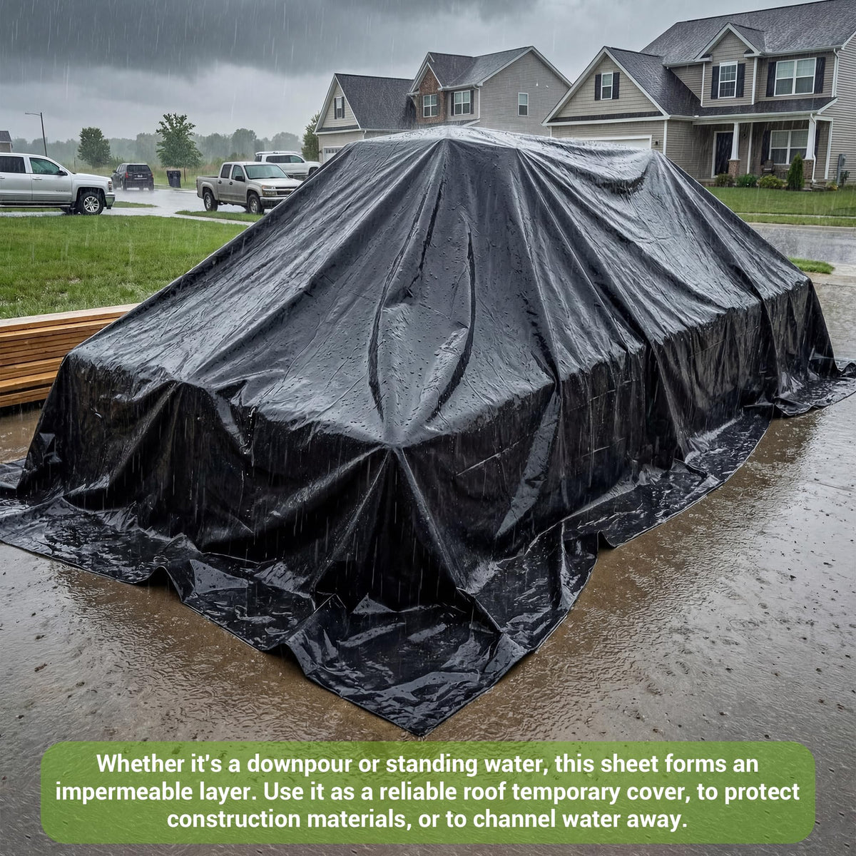 PROMORE crawl-space moisture barrier helps protect foundations from dampness.