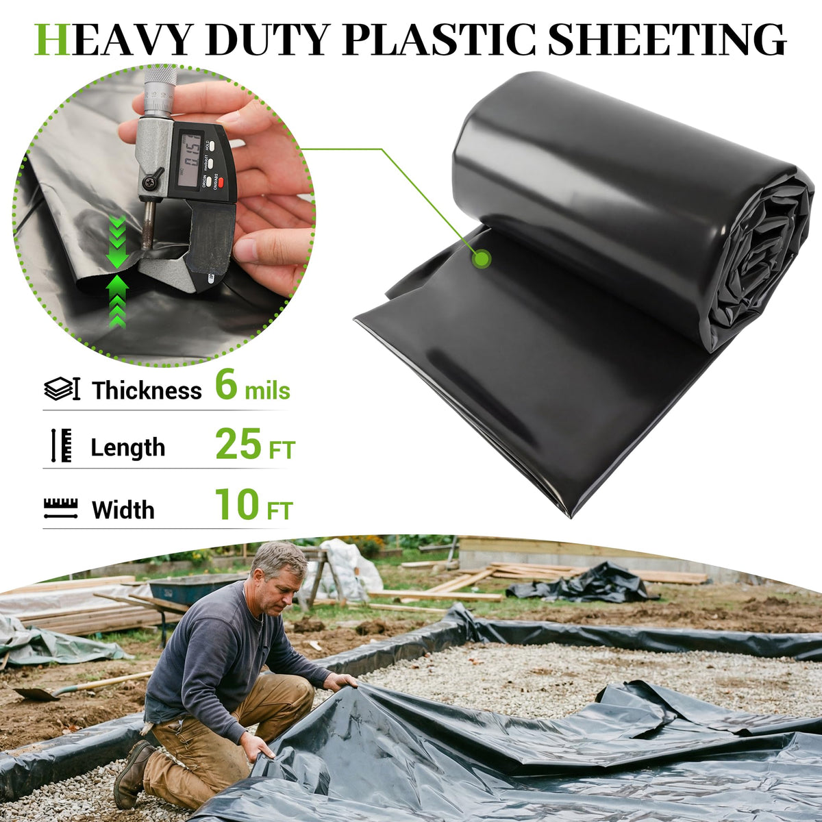PROMORE heavy-duty film close-up showing tear resistance for rugged projects.