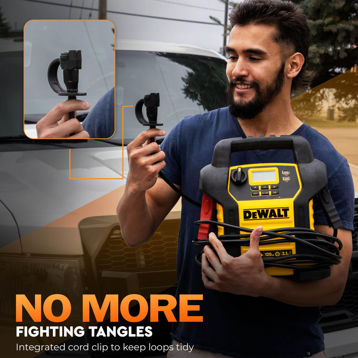 Glove-friendly installation for quick outdoor electrical connections with Prong Shield.