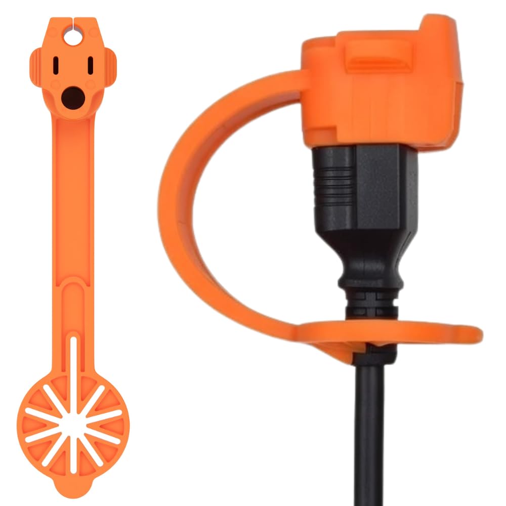 Prong Shield outdoor plug cover for 120V 3-prong outlets shields from moisture.