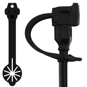 Prong Shield outdoor plug-cover front view shields 120V outlets from rain