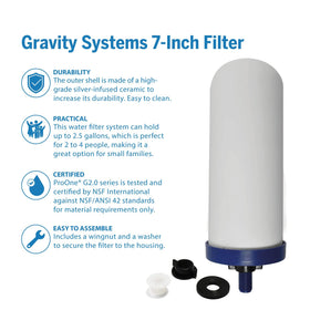 ProOne G-Series 7-Inch filter pack side view; easy replacement for ongoing filtration.