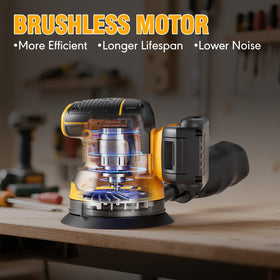 PropeLannt compact sander enabling overhead and precise detail work