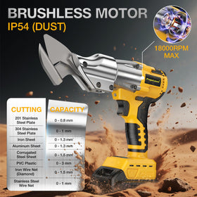 PropeLannt high-torque brushless motor delivers 400Nm for thick 14GA steel.