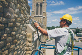Prosoco Sure Klean Weather Seal Siloxane PD seals masonry surfaces against moisture intrusion.