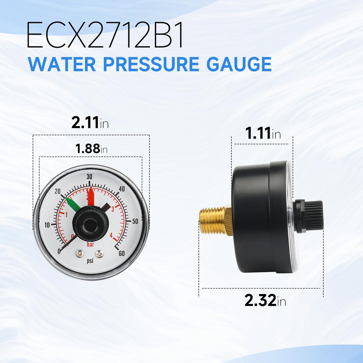 Prosocool ECX2712B1 bezel rotation aids easy tracking of filter performance.