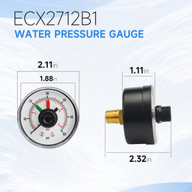 Prosocool ECX2712B1 bezel rotation aids easy tracking of filter performance.