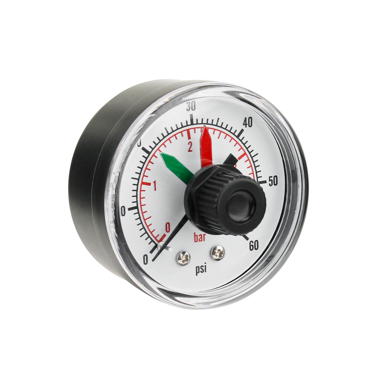 PROSOCOOL ECX2712B1 pressure gauge dial displays clear 0–60 psi readings for accurate pool maintenance.