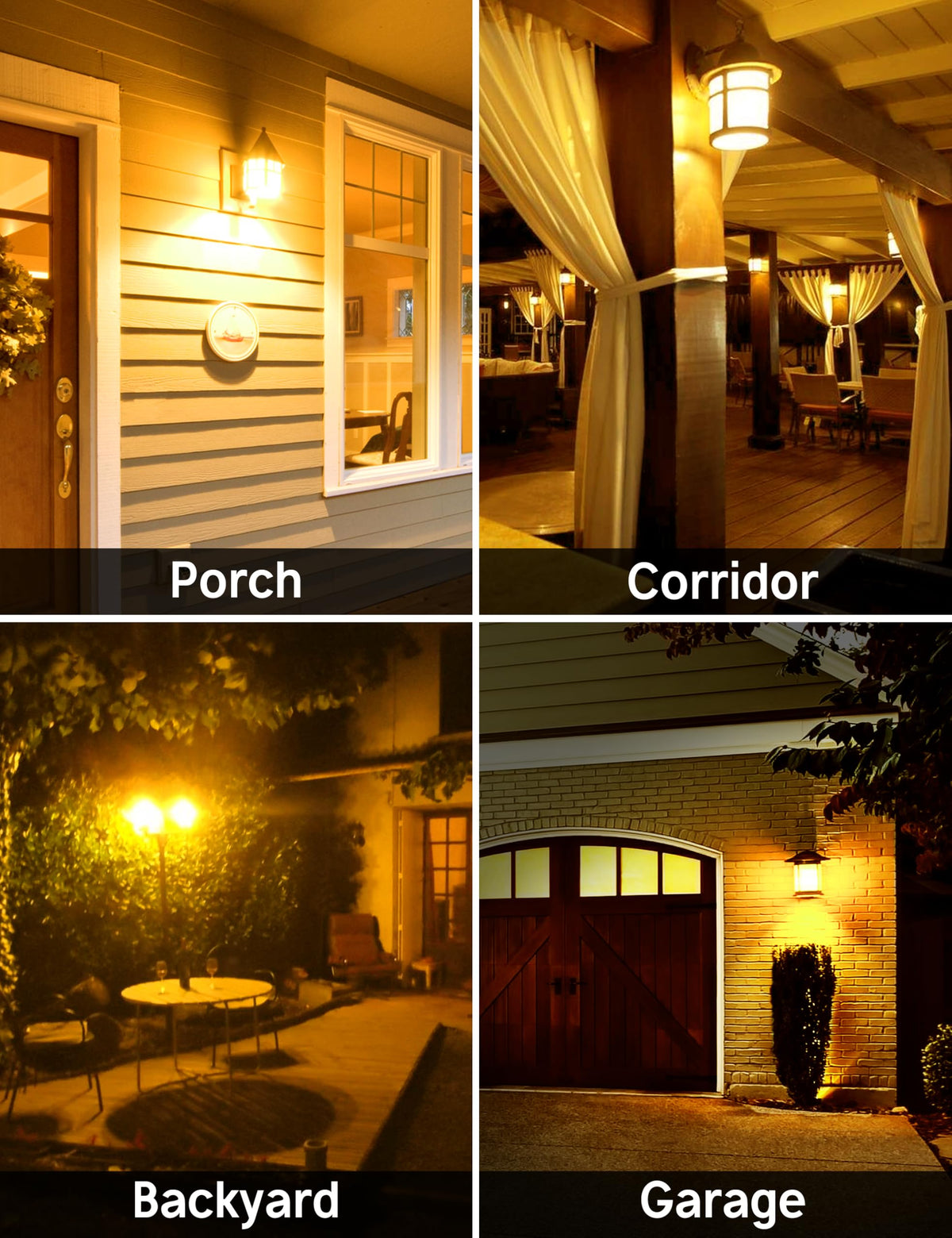 Prosperbiz four-pack bug light bulbs for outdoor porch and garage