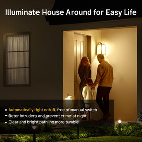 Prosperbiz warm 3000K glow creates inviting exterior ambiance