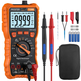 Proster digital multimeter with 6000-count display for precise measurements