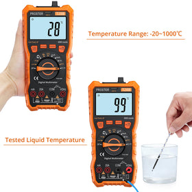 Proster digital multimeter accessories kit includes leads and clips