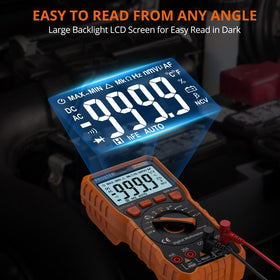 Proster digital multimeter NCV detection helps identify live circuits safely