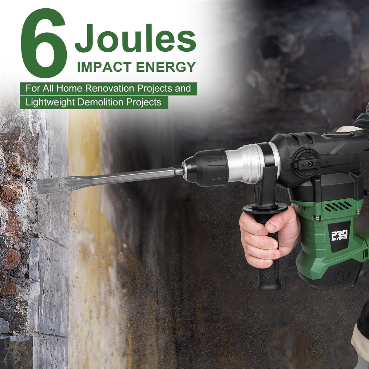 Prostormer 360-degree auxiliary handle offers steady control in tight spaces
