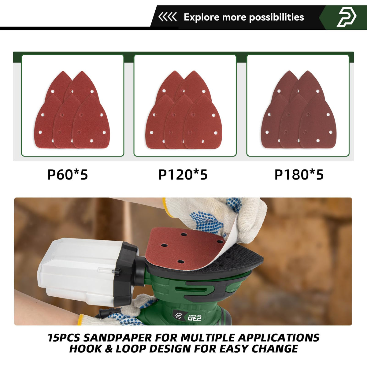 Prostormer 5-hole dust box keeps the workspace cleaner.