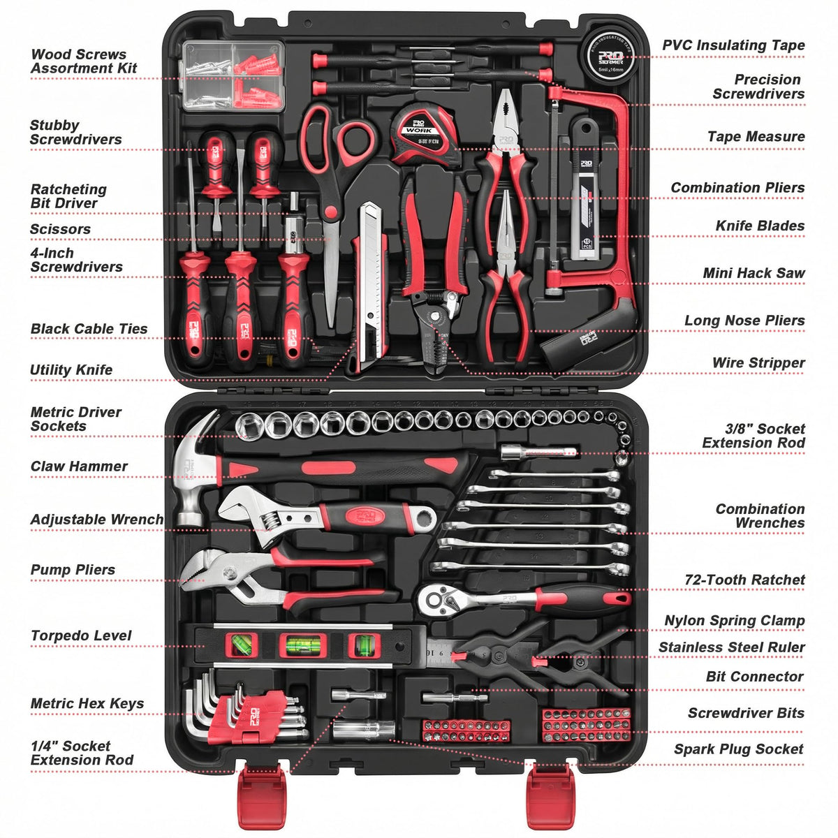 Prostormer 72-tooth ratchet in tight spaces for assembly