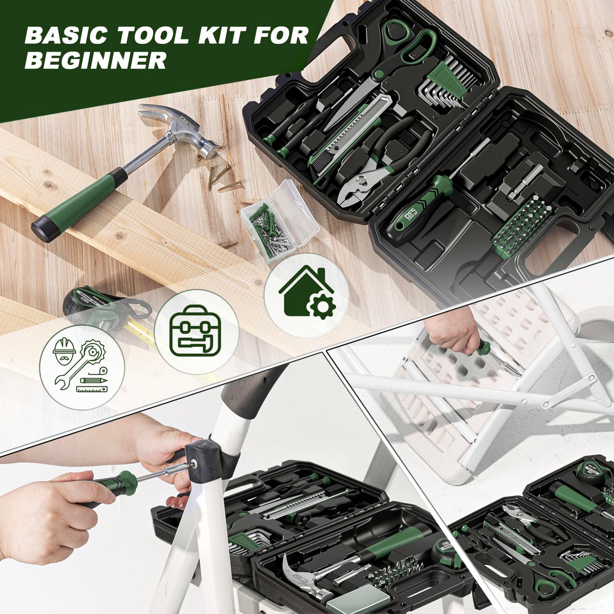 Prostormer bit driver and screwdriver bits for versatile repairs.
