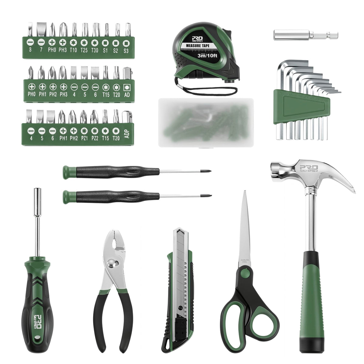 Prostormer claw hammer and pliers with chrome finish for daily use.