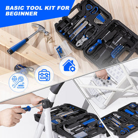 Prostormer 93-piece set includes hammer, pliers, knife, and more