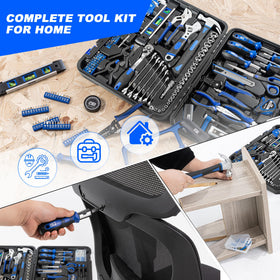 Prostormer socket set with 1/4 and 3/8 inches handles versatile fittings.
