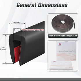 Protalwell edge trim shows adhesive inside groove for quick, secure installation.