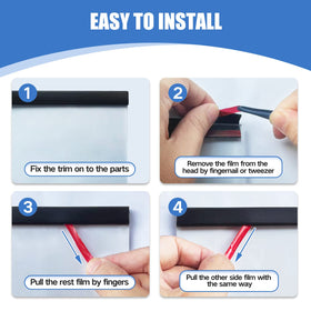 Protalwell edge trim easy-to-cut for tight corners and angles.