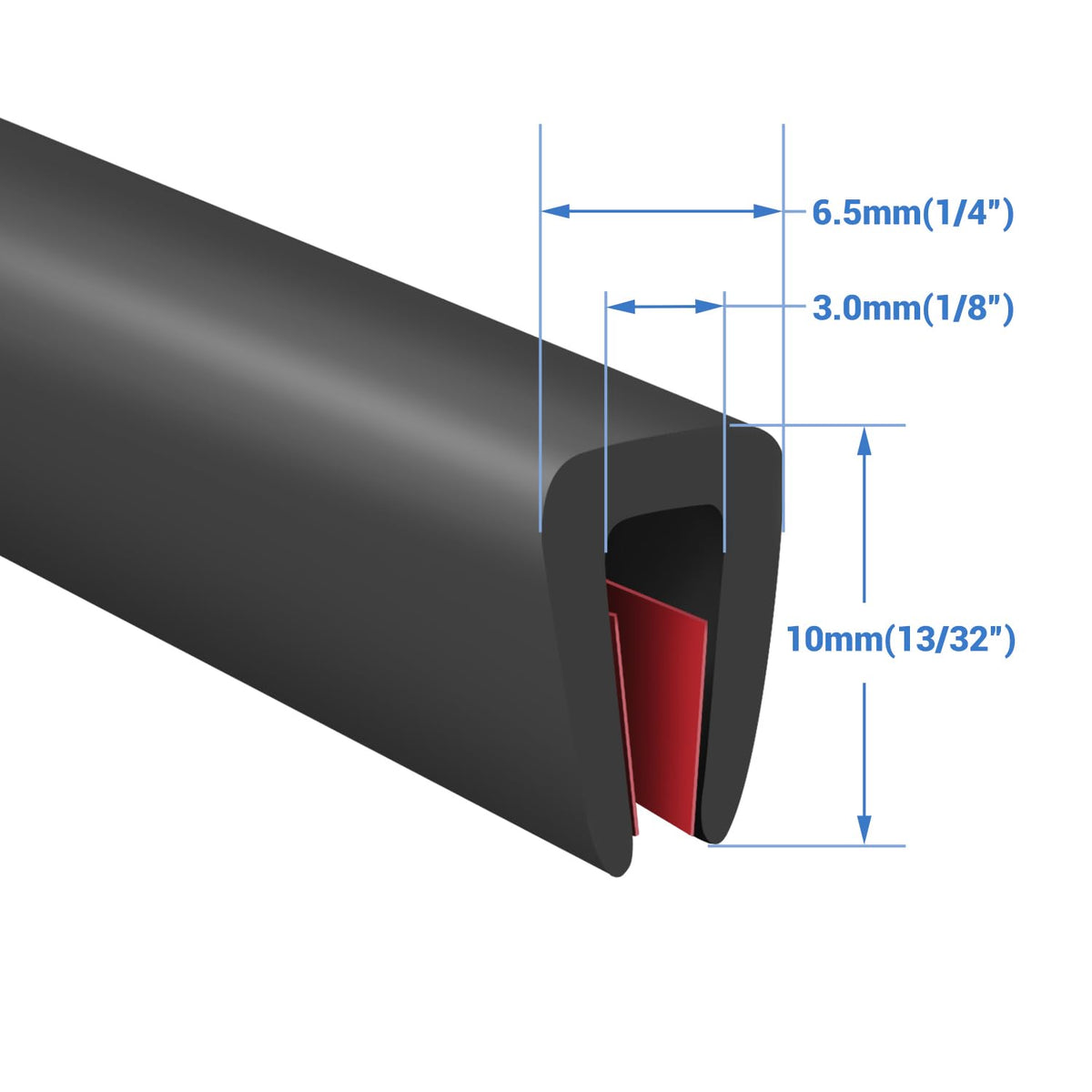 Protalwell edge trim flexible corners enables seamless coverage on tight bends.