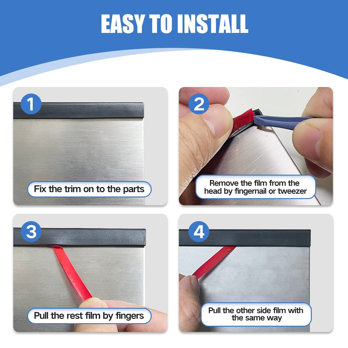 Protalwell edge trim tolerates temperatures from -40F to 212F for diverse environments.