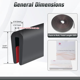 Protalwell edge trim self-adhesive U-channel for quick installation.