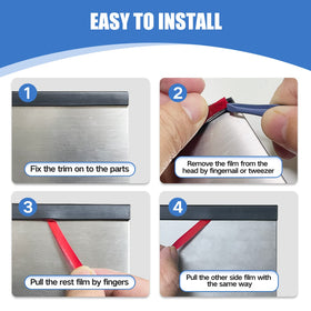 Protalwell EPDM durable rubber material for long lasting edge protection.