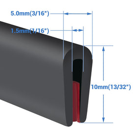 Protalwell edge trim is cuttable with scissors for precise fitting in tight corners.