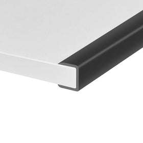 Protalwell rubber edge trim self-adhesive protects cabinet edges from nicks.