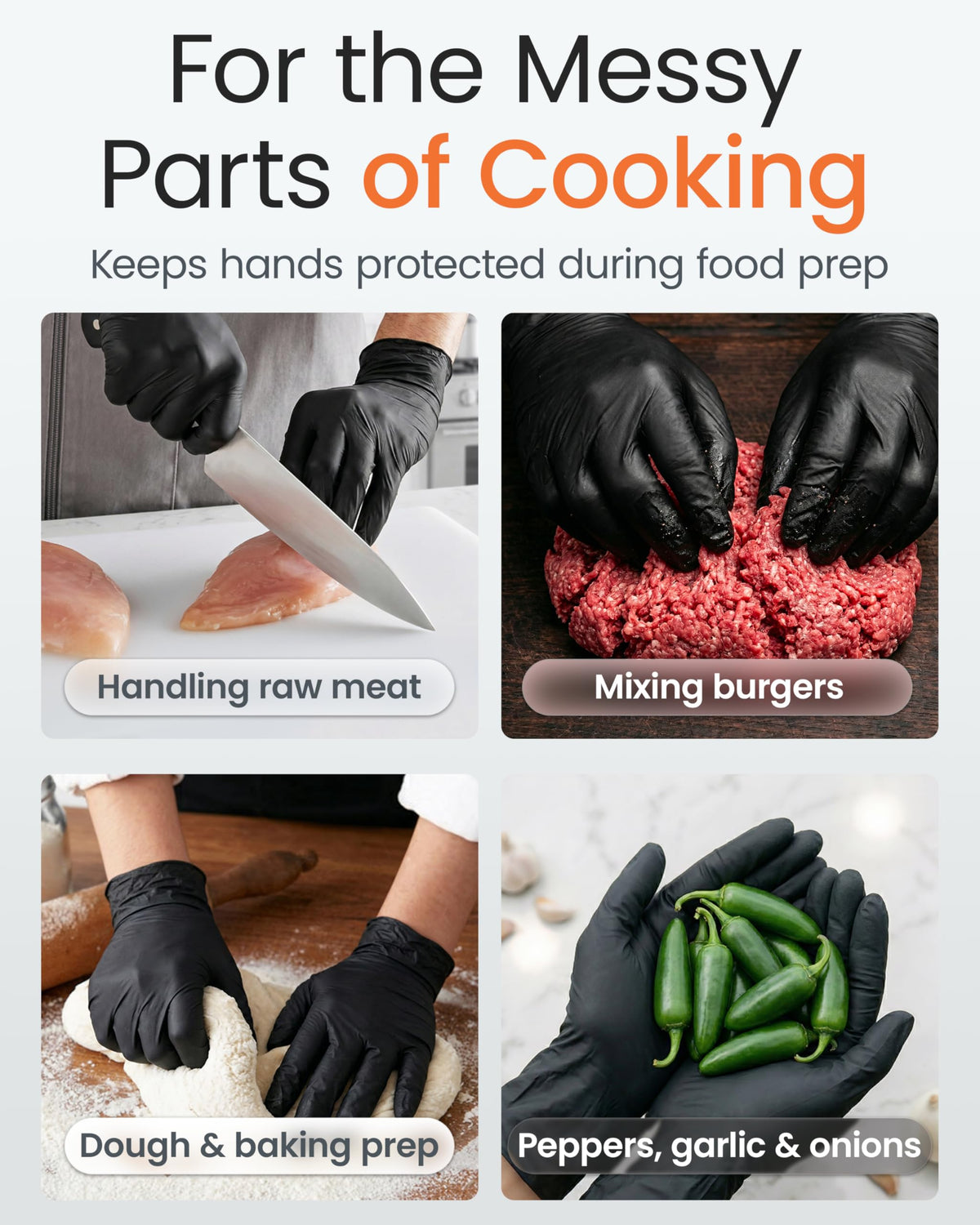Protectmate 5 mil nitrile gloves balance feel and durability.