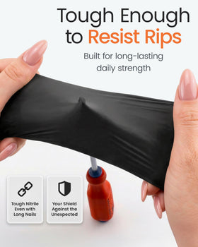 Protectmate gloves in use during kitchen prep demonstrating dexterity