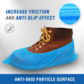 ProtectX disposable shoe cover XL close-up, water-repellent surface