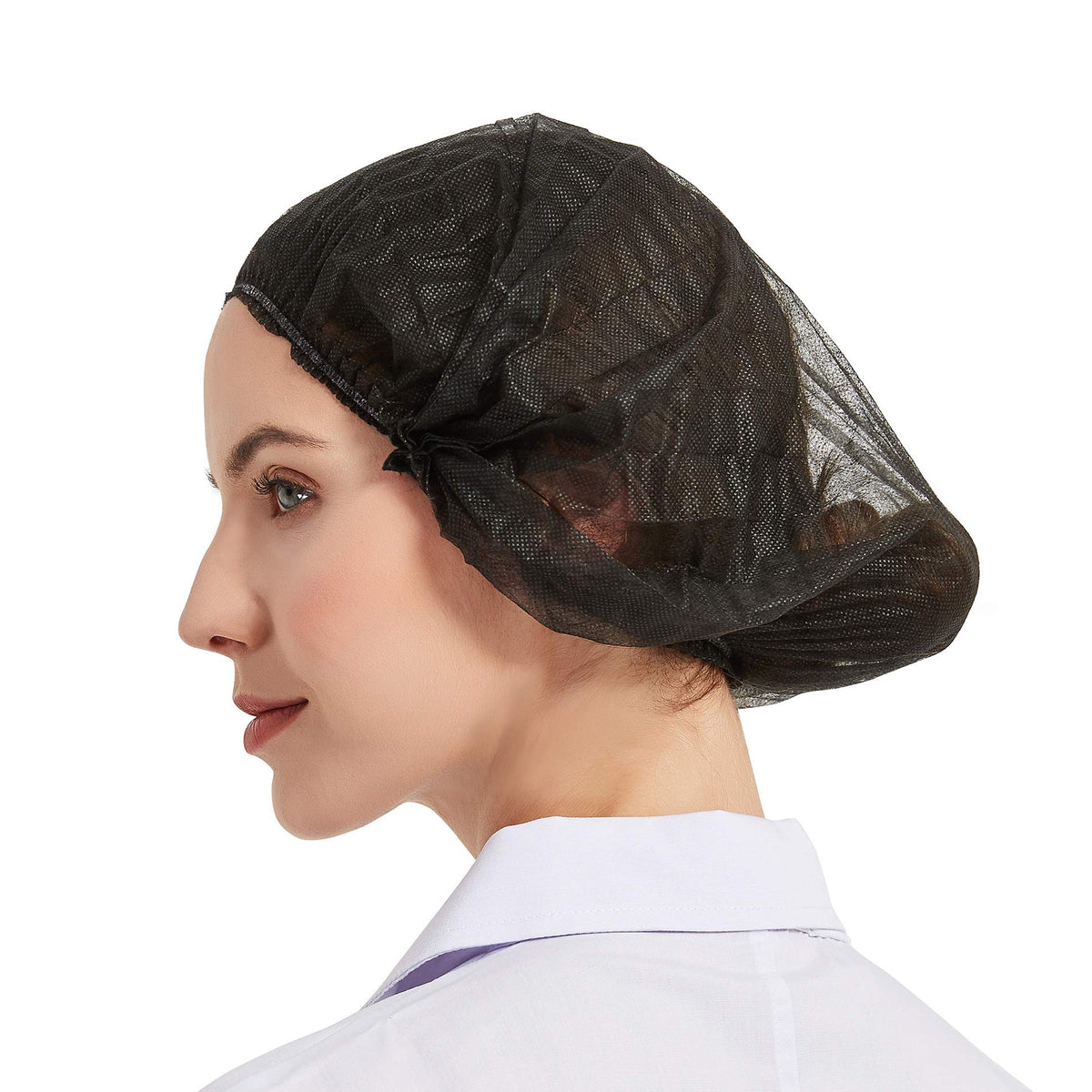 ProtectX bouffant cap with elastic double-band for a secure, comfortable fit.