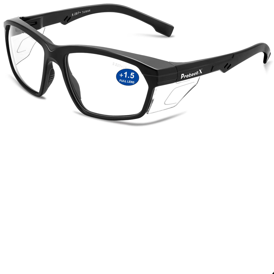 ProtectX safety reading glasses frame shown for daily work comfort and durability.