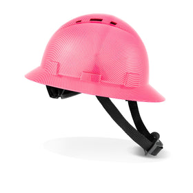 ProtectX vented safety helmet side view promotes cooling during long shifts.