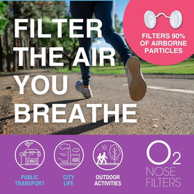 Protego O2 allergy relief helps minimize airborne allergens during daily activities.