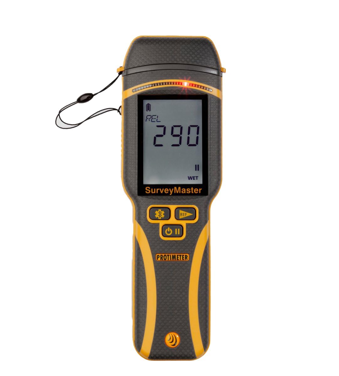 Protimeter SurveyMaster pin-mode reading for quick moisture checks on wood and drywall