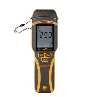 Protimeter SurveyMaster pin-mode reading for quick moisture checks on wood and drywall