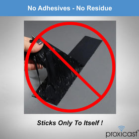 Proxicast Pro-Grade tape sealing outdoor coax to shield from moisture and dust