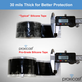 Proxicast Pro-Grade tape around an electrical connection to prevent corrosion