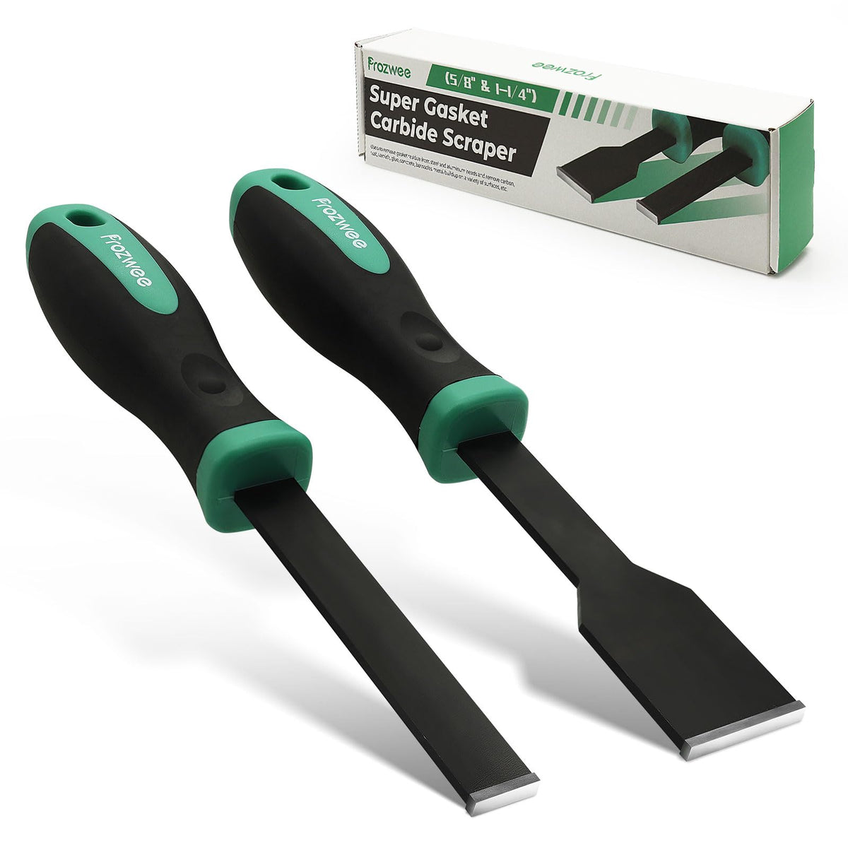 Prozwee carbide scraper with tungsten tip for heavy-duty gasket removal on metal
