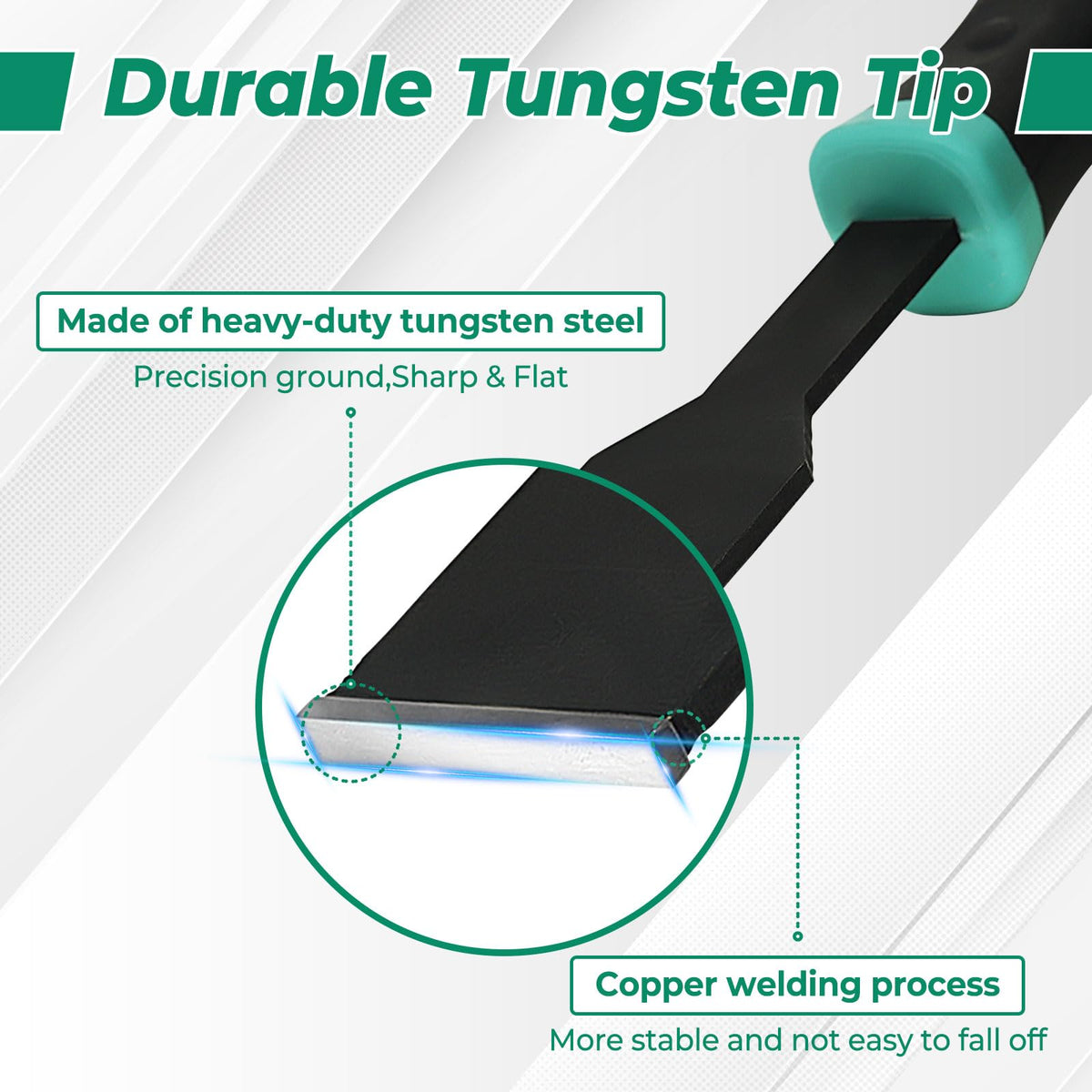 Prozwee five-eighth-inch tungsten scraper for precise cleaning tasks