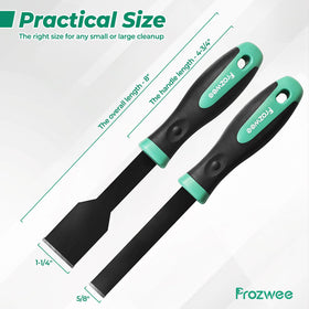 Comfortable rubber handle provides non-slip grip during use
