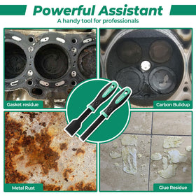 Copper welded head stays secure during heavy scrubbing
