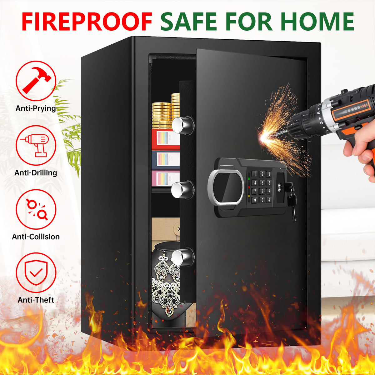 Psisuvry 3.4 CuFt with digital keypad for quick, convenient access